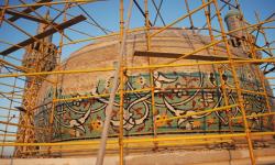 بازسازی و مرمت گنبد مسجد امام حسین علیه السلام- دبی 8ابان 1392