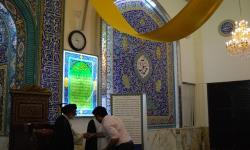 تصاویری ازمراسم معنوی اعتکاف در مسجد امام حسین (ع)