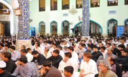 تصاویری از مراسم معنوی وعزاداری مؤمنین پرهیزکاردر شب قدر در مسجد امام حسین (ع) دبی